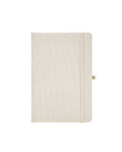 Quaderno in cotone riciclato colorato, portapenne e segnalibro | A5