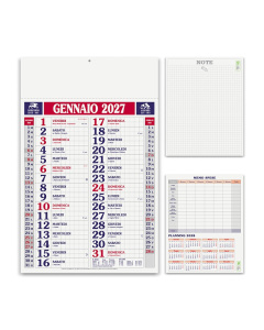 Calendario olandese con fogli quadrettati