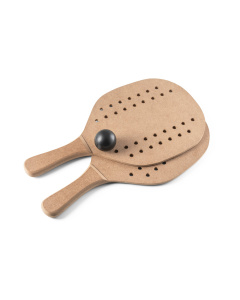 Racchette da spiaggia in legno con pallina