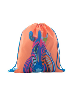 Sacca per bambini in RPET con chiusura a coulisse colorata