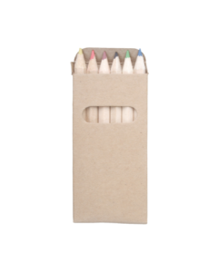 Set 6 matite colorate in legno personalizzabili