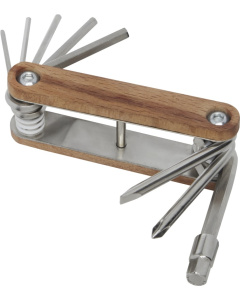 Multiutensile per bicicletta in legno a 8 funzioni
