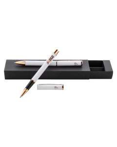 Set penne in alluminio riciclato con finitura oro rosa