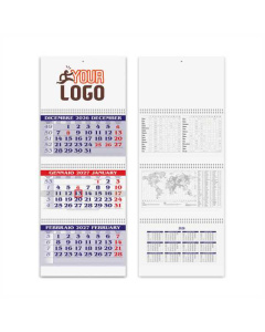 Calendario trittico spirale 3 mesi