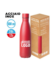 Borraccia termica acciaio inox 500 ml personalizzabile