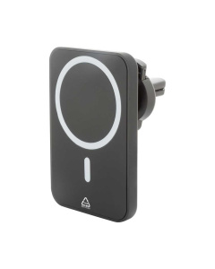 Supporto magnetico per auto in ABS riciclato con caricatore wireless