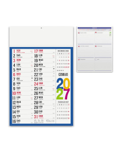 Calendario olandese multicolore personalizzabile