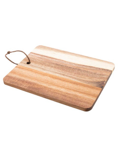 Tagliere in Legno di Acacia con Cordino 19,5x15 cm