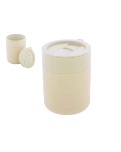 Tazza d'asporto 300 ml in ceramica con rivestimento in silicone
