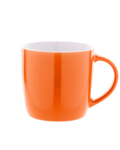 Tazza in ceramica 370 ml con interno bianco e finitura colorata