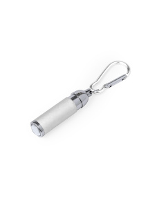 Torcia tascabile con moschettone in alluminio riciclato