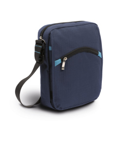 Tracolla in poliestere con tasche multiple