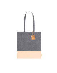 Shopper bicolore in cotone riciclato | 120gr