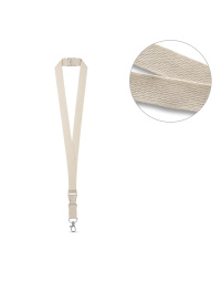 Lanyard in cotone con moschettone in metallo