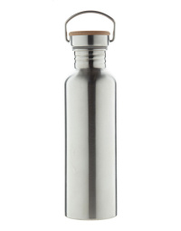 Borraccia ecologica 750 ml in acciaio e bambù