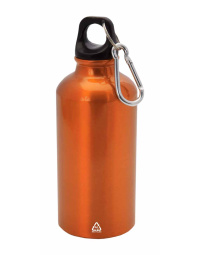 Borraccia in alluminio 400 ml con moschettone riciclato