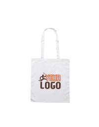 Shopper bianca in cotone leggero per fiere |100gr