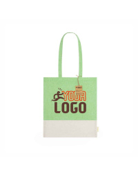 Shopper bicolore in cotone riciclato | 120gr
