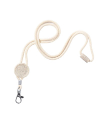 Lanyard in cotone e fibra di grano