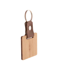 Portachiavi Elegante Legno e Pelle