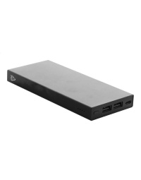 Power bank in alluminio riciclato, 10000 mAh, 2 USB e 1 USB-C