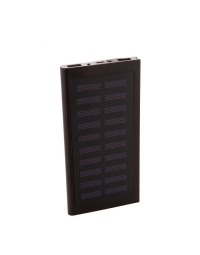 Power bank solare in alluminio riciclato con USB e USB-C