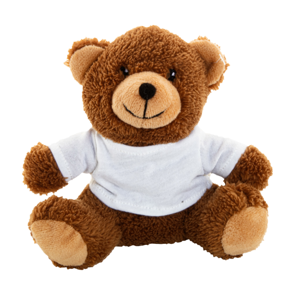 Orsetto di peluche in RPET con maglietta stampabile