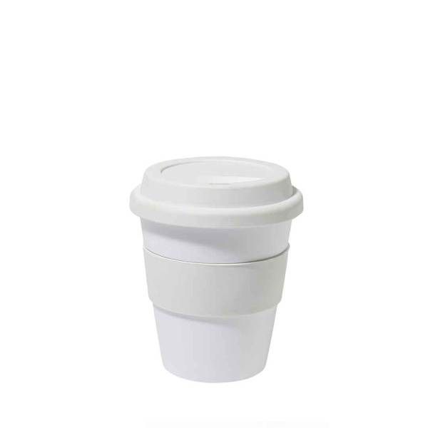 Bicchiere da viaggio 350 ml in plastica PP con fascetta