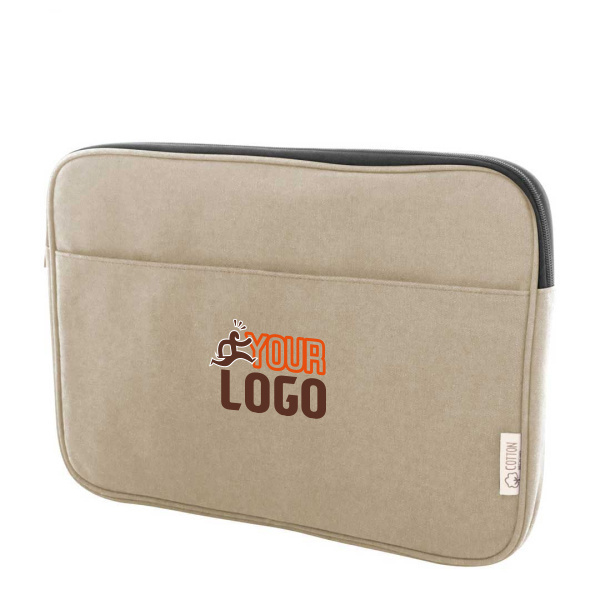 Borsa porta computer in tela riciclata completamente imbottita