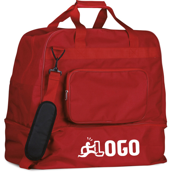Borsa sportiva grande in poliestere con portascarpe