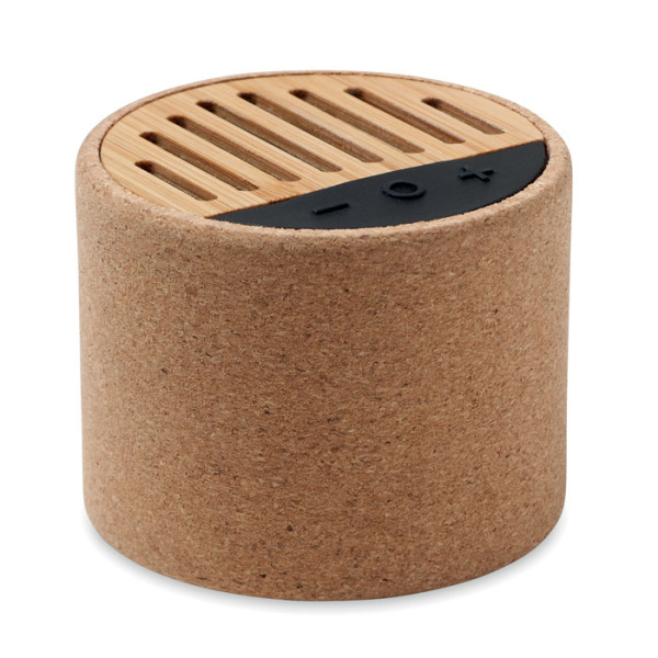 Cassa wireless BoostAudio con sughero e bamboo