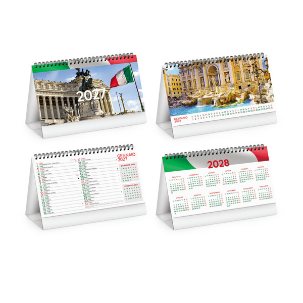 Calendario da tavolo Città d’Italia spiralato