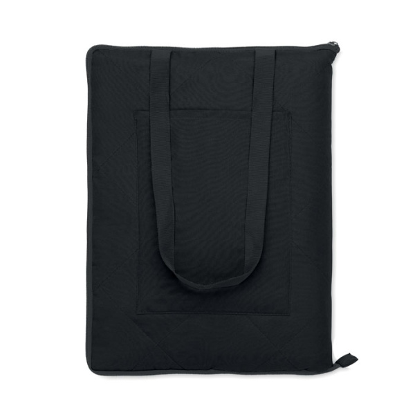 Coperta da picnic pieghevole con tracolla e tasca