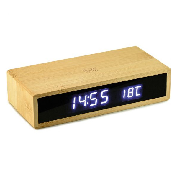 Orologio sveglia con base charger