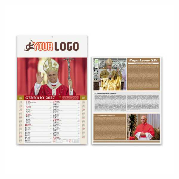 Calendario illustrato Papa Leone
