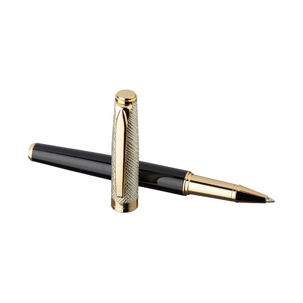 Penna a sfera oro/nero da incidere