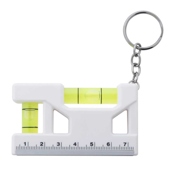 Portachiavi con livella righello e magnete
