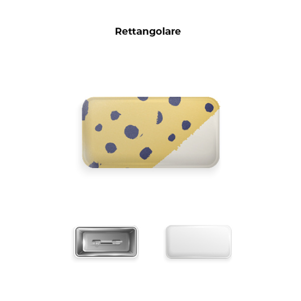 Spilla Rettangolare 7,8x5,3cm