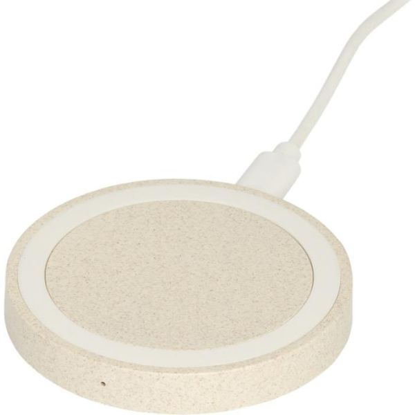 Caricabatterie wireless da 5 W in paglia di grano