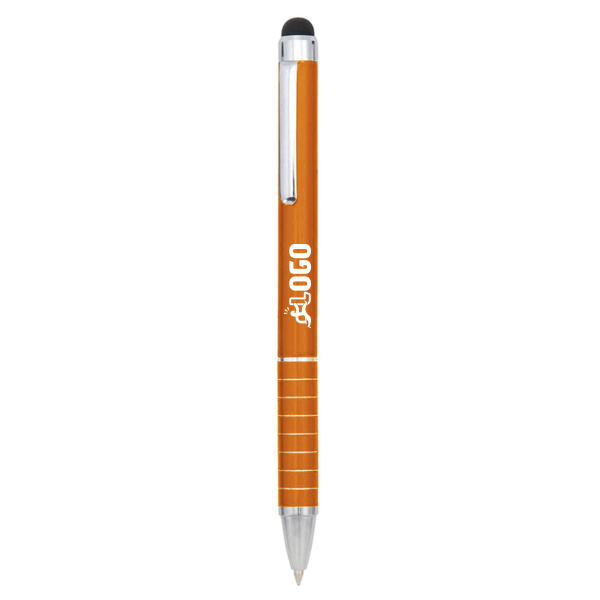 Penna a sfera in alluminio con punta touch