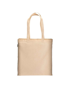 Shopper con soffietto in cotone biologico 220 g