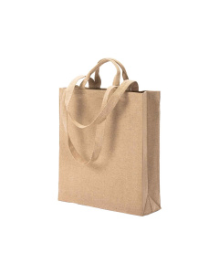 Shopper con doppi manici in cotone riciclato | 280 g | 36 X 40 X 12 