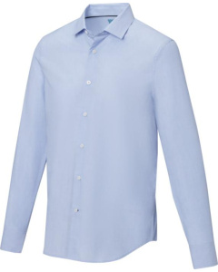 Camicia a maniche lunghe da uomo in tessuto biologico certificato GOTS Cuprite