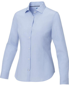Camicia a maniche lunghe da donna in tessuto biologico certificato GOTS Cuprite