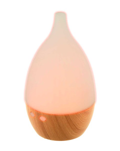 Umidificatore in plastica riciclata con decorazione in legno