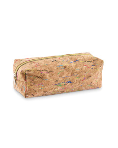 Astuccio porta penne in sughero colorato
