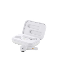 Auricolari Bluetooth in plastica ABS riciclata con vivavoce e astuccio da 400 mAh