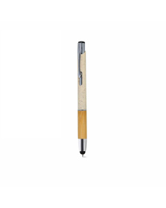 Penna elegante in bambù e paglia di grano da personalizzare