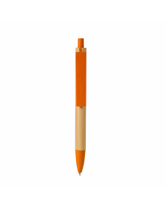 Penna in bambù con dettagli colorati in fibra di grano