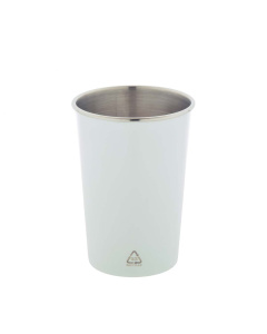 Tazza bicchiere in acciaio inox riciclato